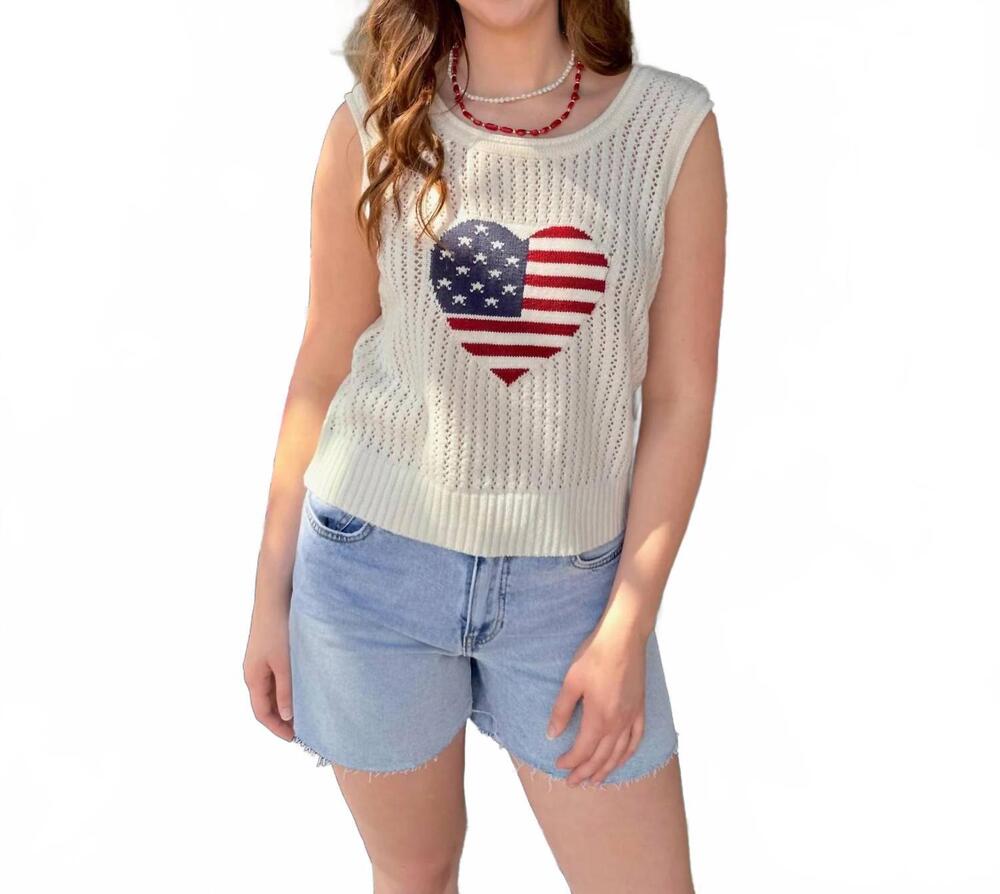 NEW PEACH LOVE women's francesca top in white